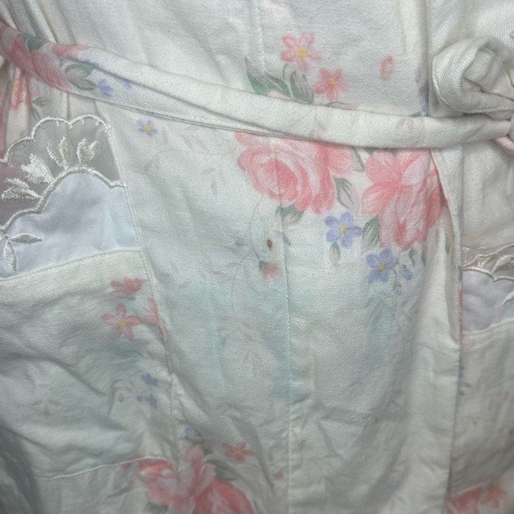 Victoria's Secret Gold Label Floral Cotton Robe and gown set size L set - Picture 6 of 11
